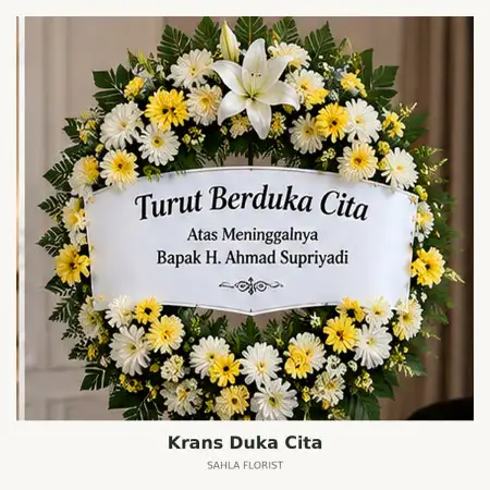Krans Bunga Duka Rumah Duka Gatot Subroto