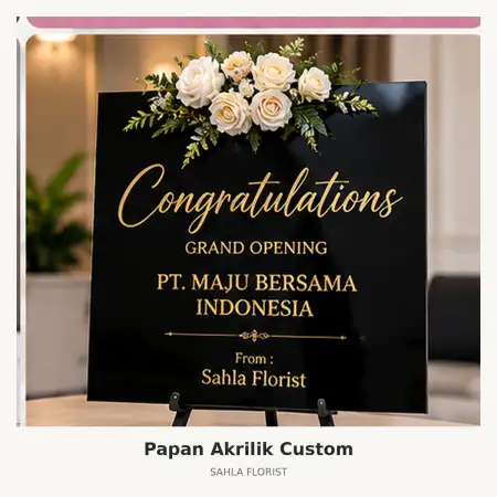 Papan Bunga Akrilik Rumah Duka Gatot Subroto